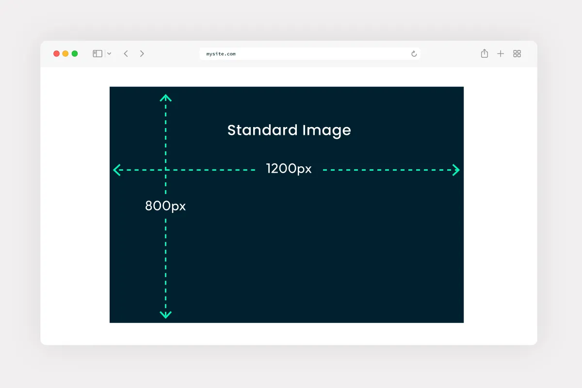 Standard image size
